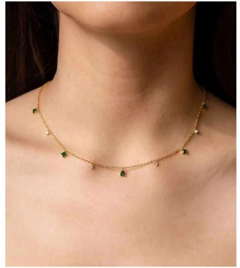 Emerald Dewdrop Necklace