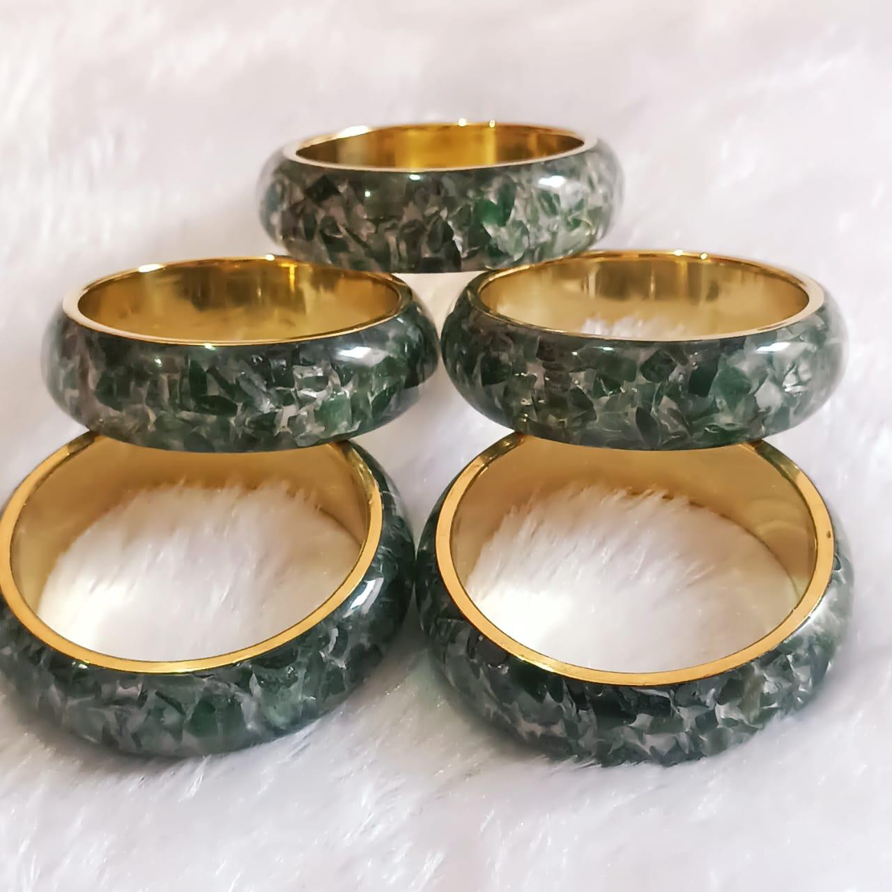 Celestial Flow Fluorite Bangles