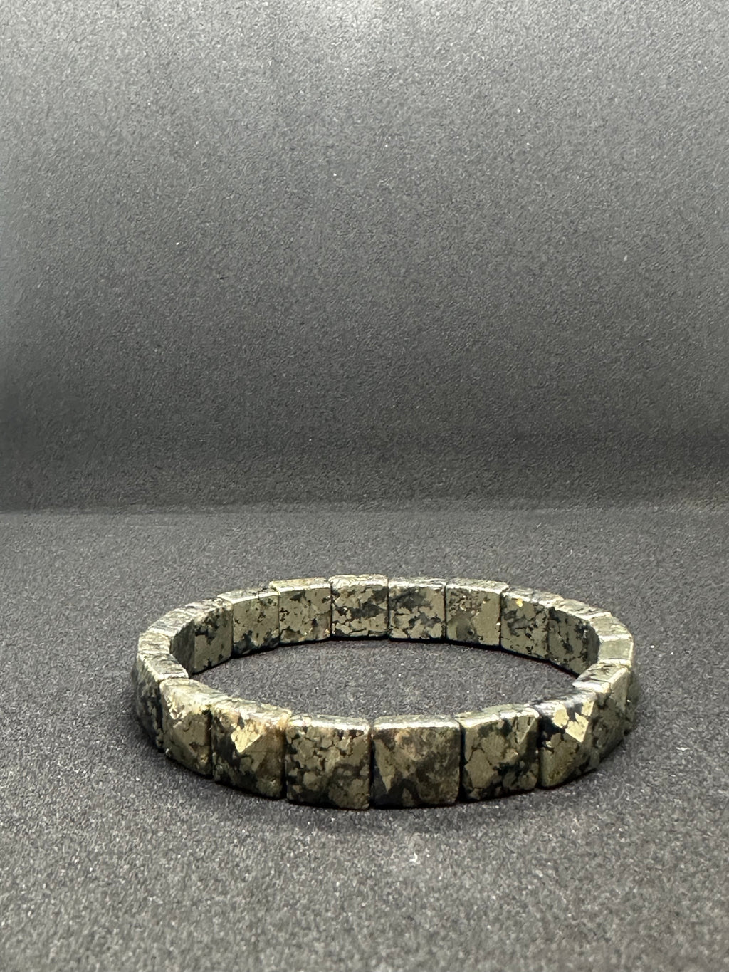 Light-Coded Pyrite Power Faceted Crystal Bracelet