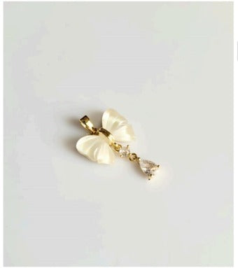Ivory Butterfly Pendant Necklace