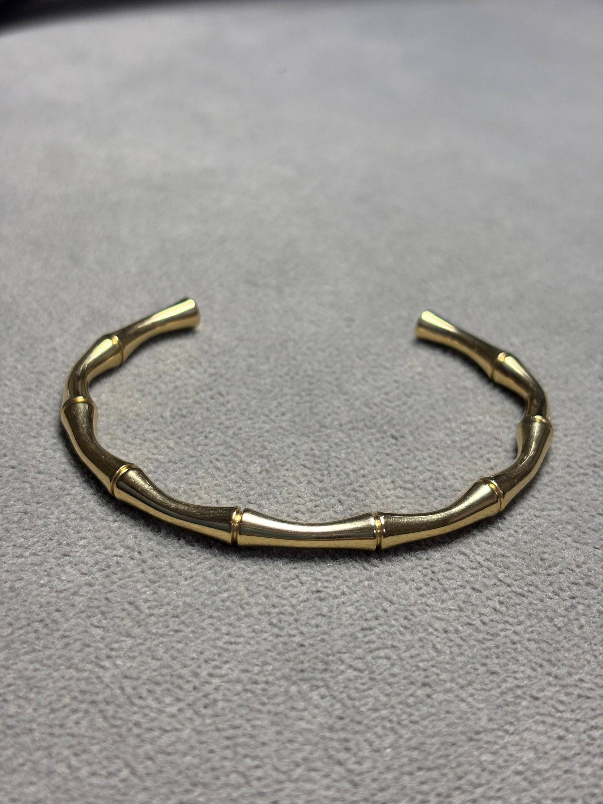 Golden Bamboo Cuff Bracelet