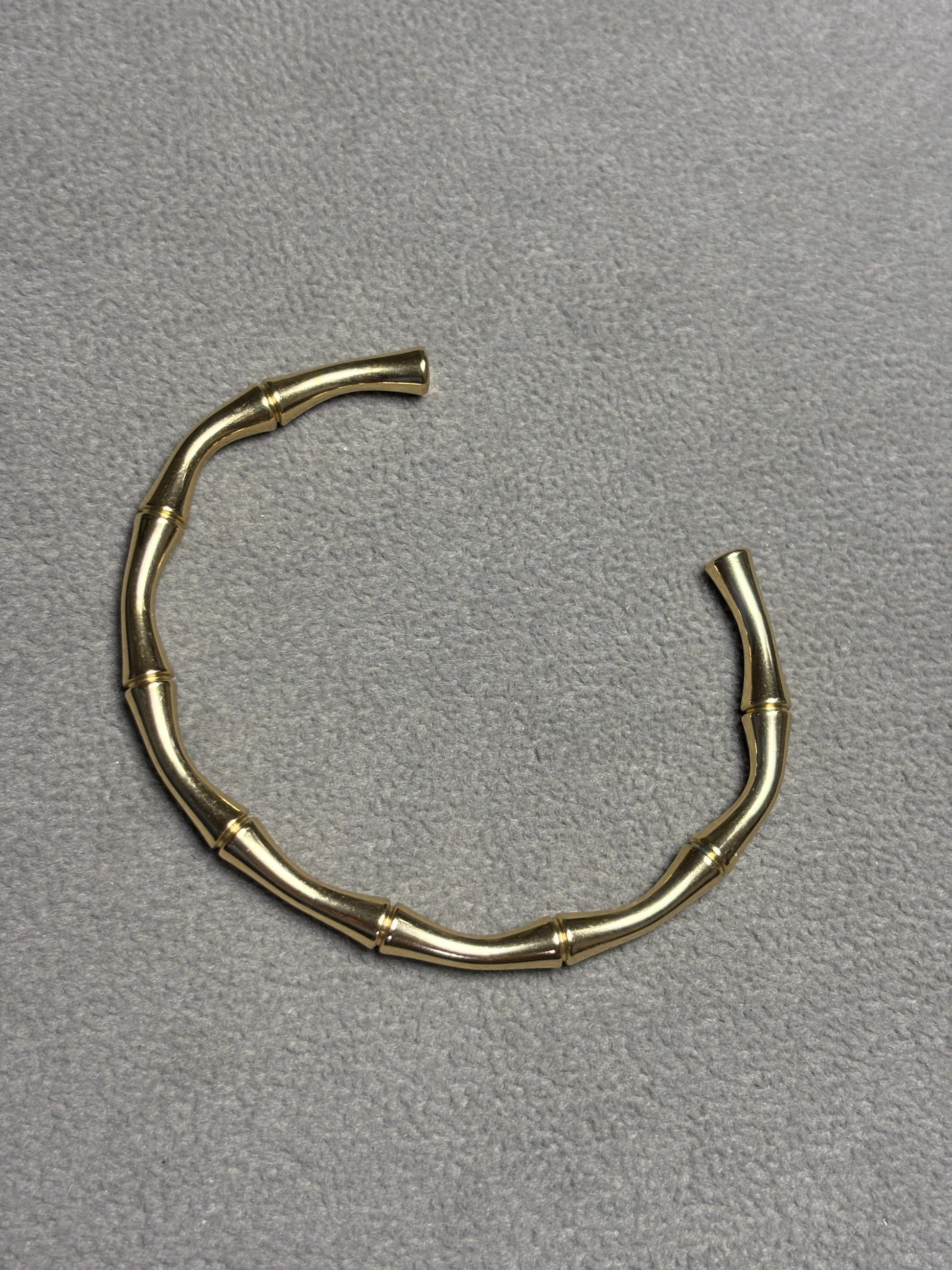 Golden Bamboo Cuff Bracelet