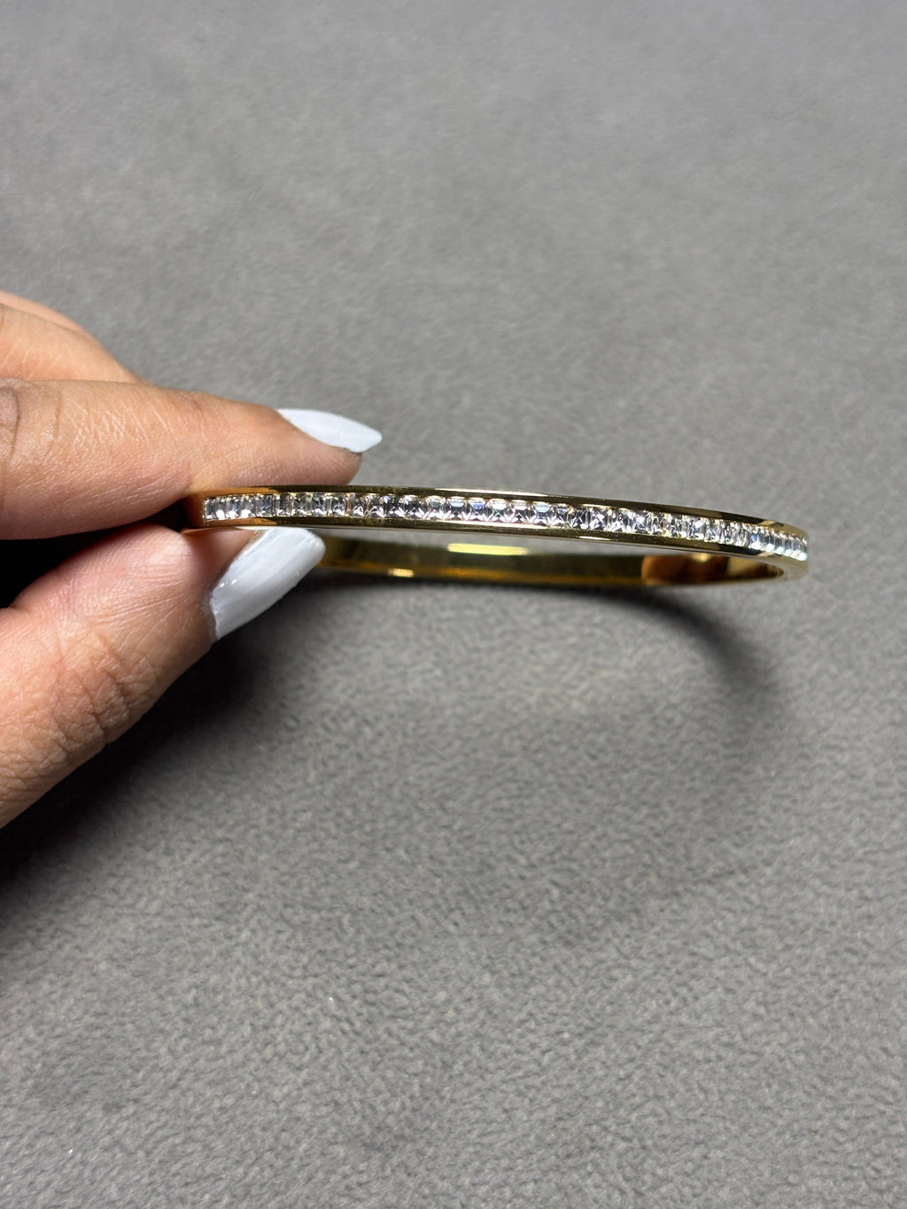 Golden Elegance Crystal Bangle