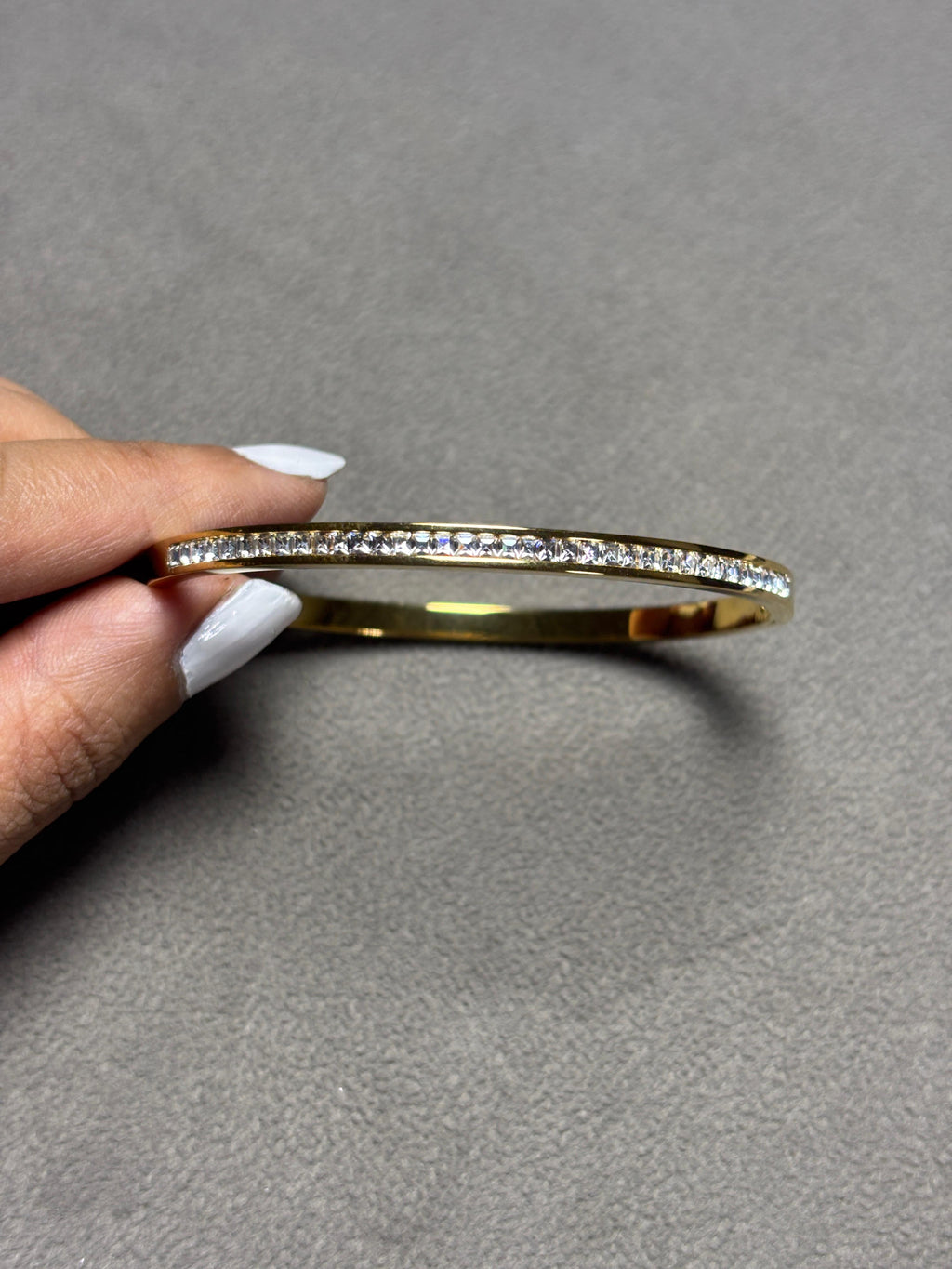 Golden Elegance Crystal Bangle