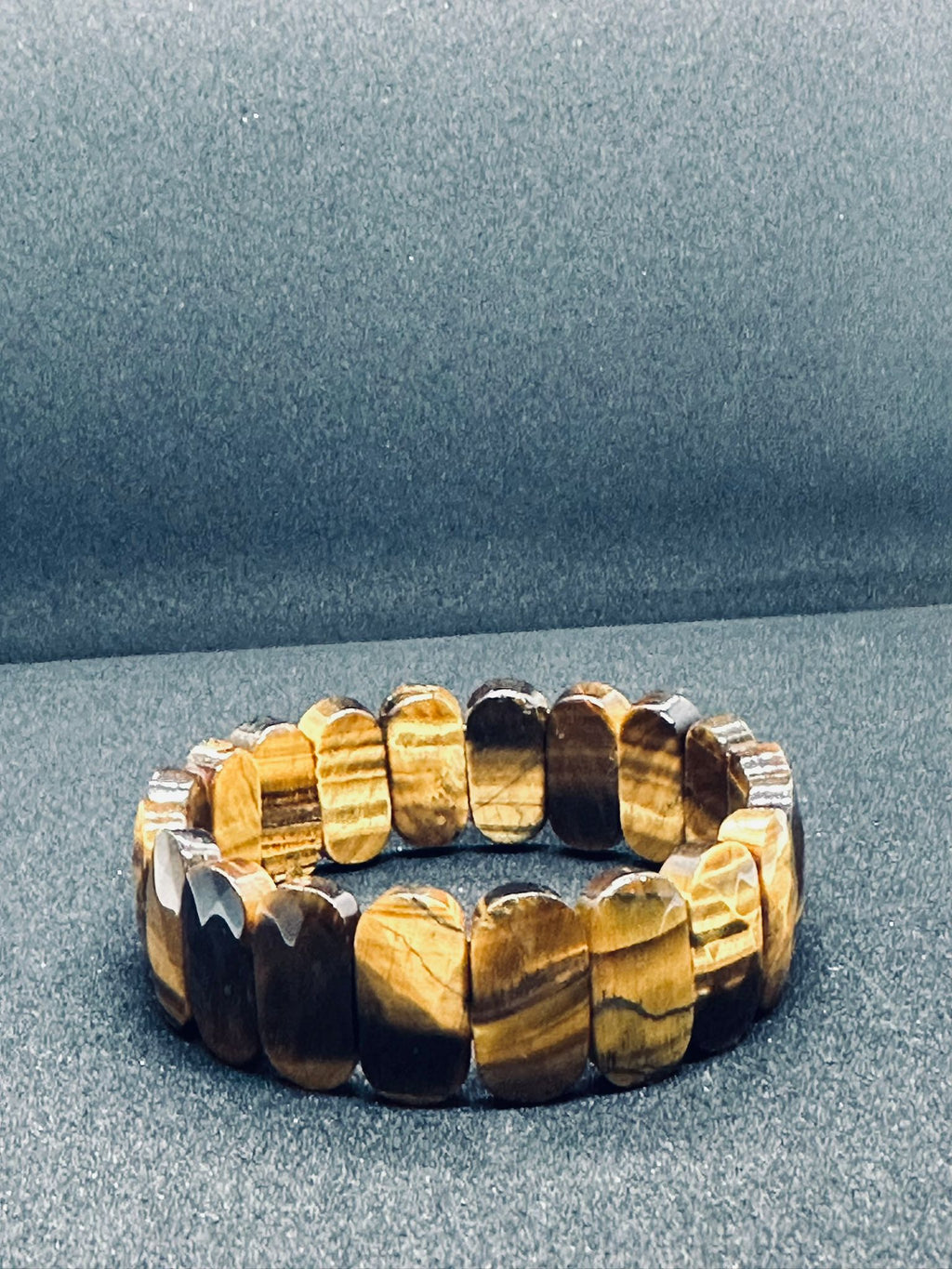 Light-Coded Tiger Eye Brilliance Faceted Crystal Bracelet"