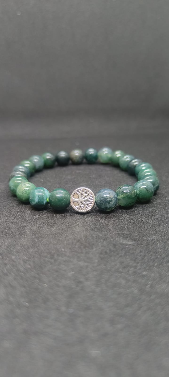 Nature’s Pulse – Moss Agate Bracelet