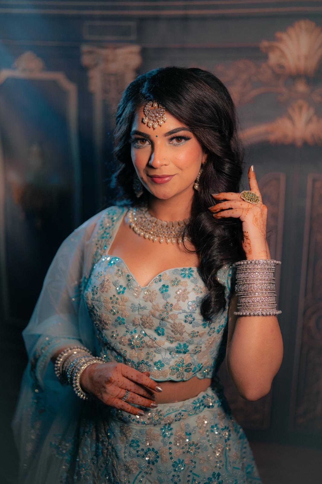 Silver Necklace, Earrings & Tikka Set | Indian Jewelry | South Asian Jewelry | Silver Bridal Set | Danglers | Partywear | Grey Necklace