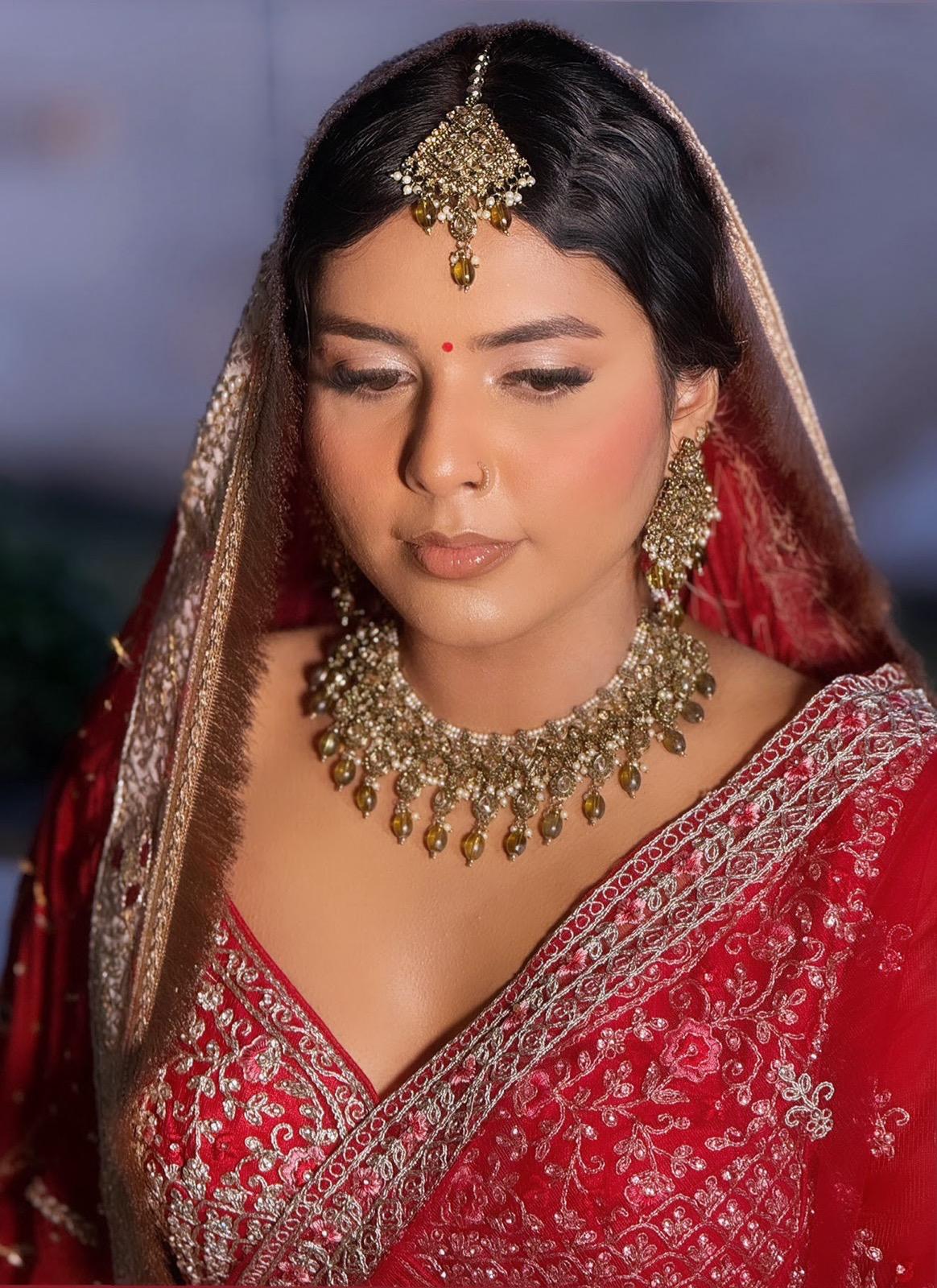 Olive color Royal Necklace, Earings & Tikka Set | Indian Jewelry | South Asian Jewelry | Tikka | Earings | Danglers | Partywear