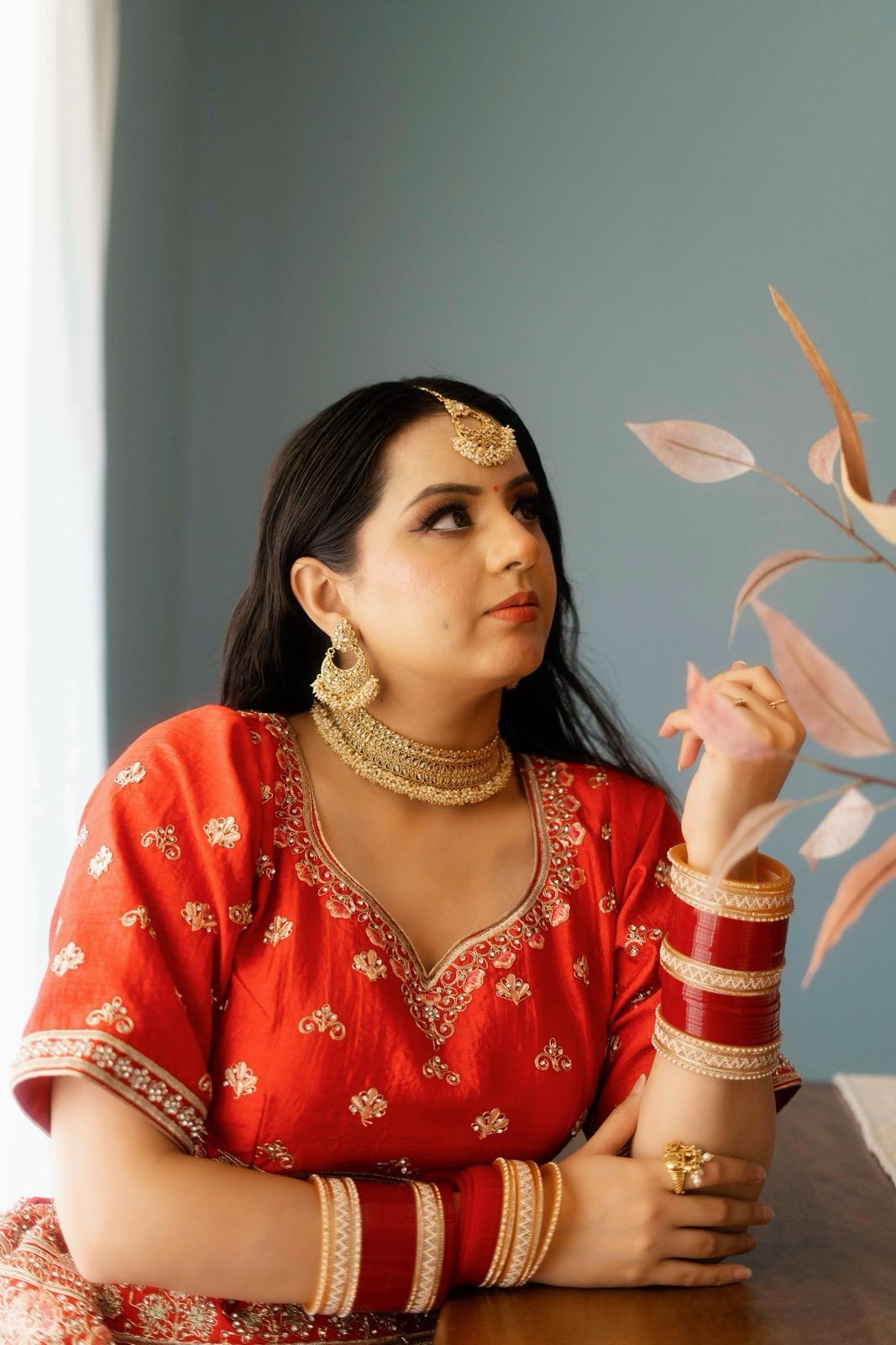 Bridal GOLD Necklace, Earrings & Tikka Set | Indian Jewelry | South Asian Jewelry | Tikka | Golden Necklace Set Bridal | Gold Necklace