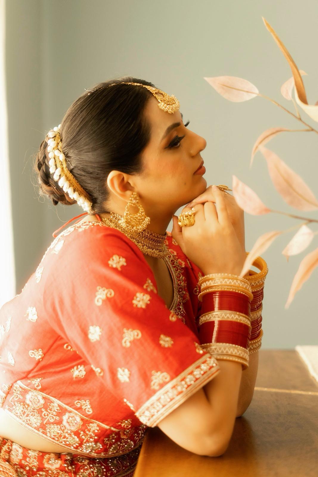 Bridal GOLD Necklace, Earrings & Tikka Set | Indian Jewelry | South Asian Jewelry | Tikka | Golden Necklace Set Bridal | Gold Necklace