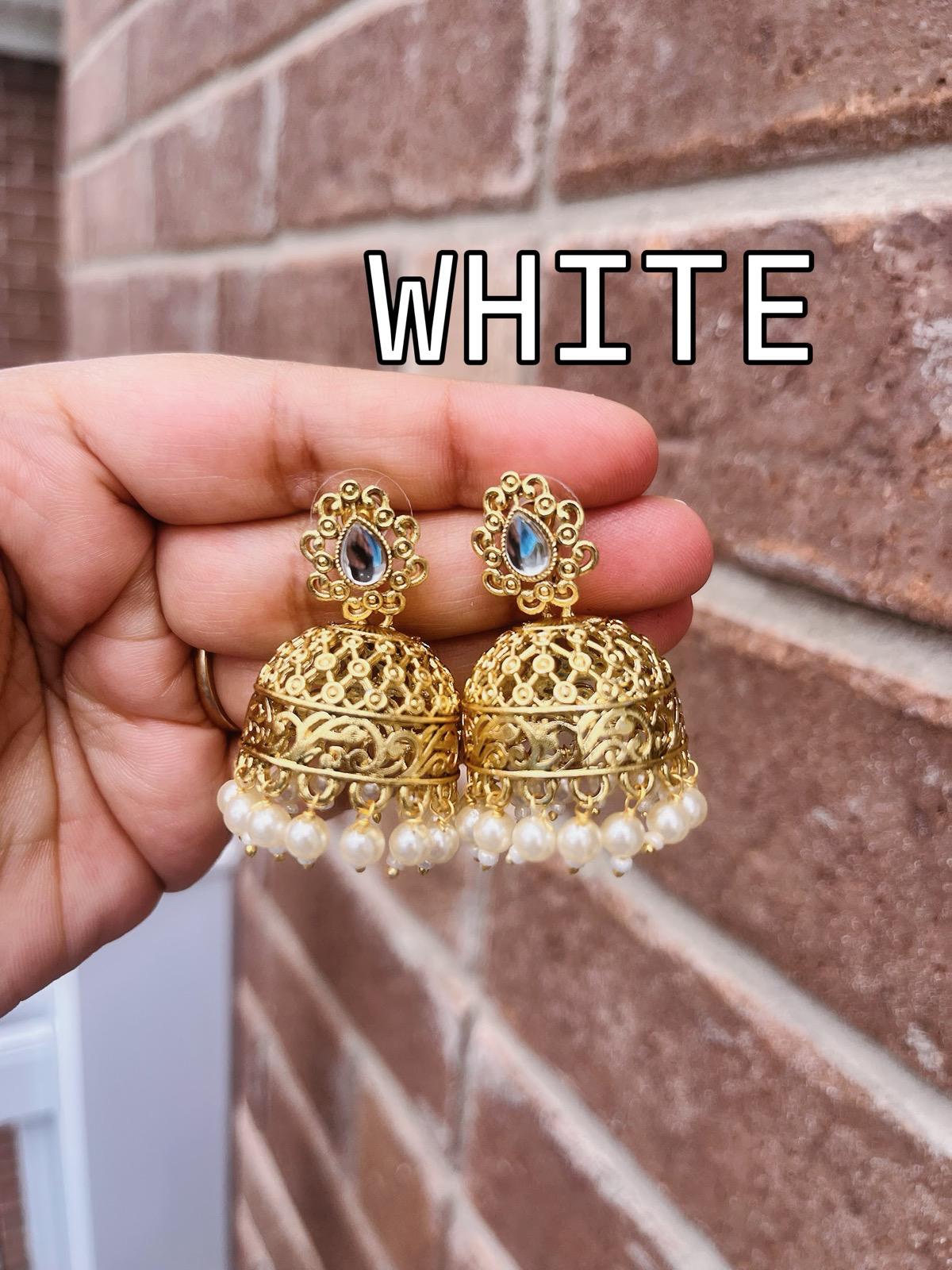 Multicolor Jhumka | Gold plated Jhumka | Pink Jhumka | Mint Jhumka | Peach Jhumka | Maroon Jhumka | Red Jhumka | Green Jhumka | Olive Jhumka