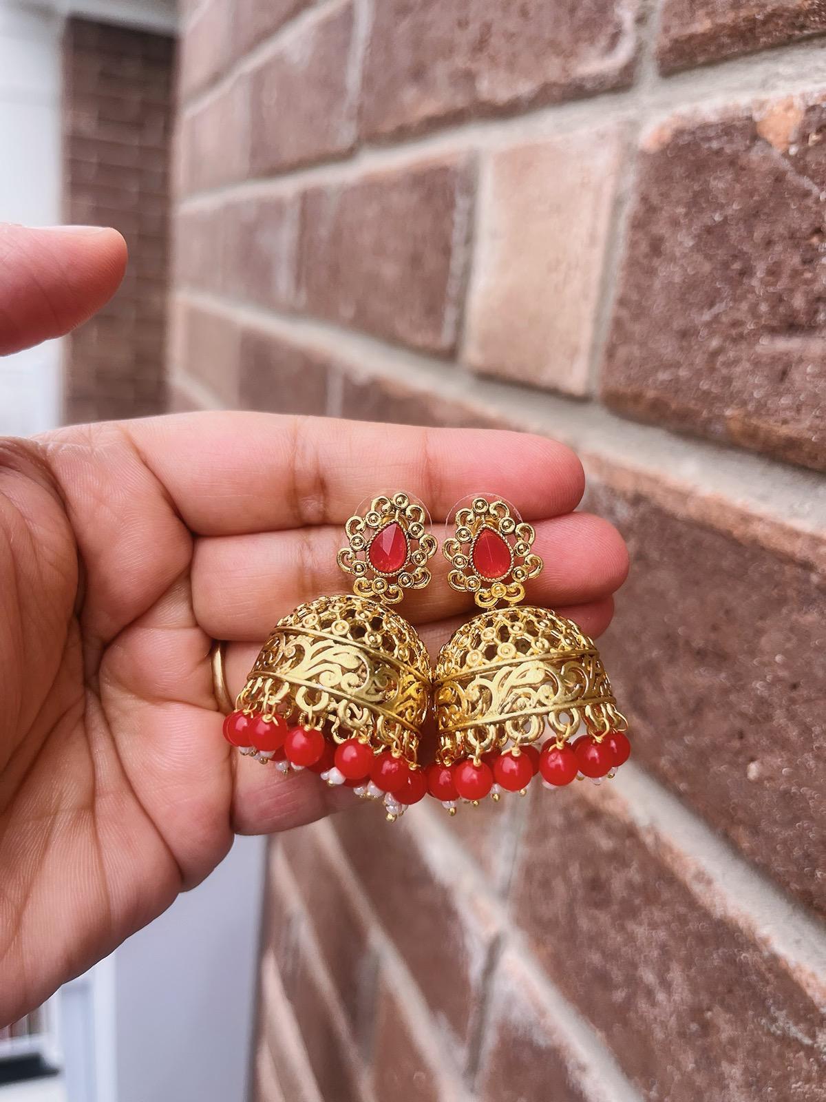 Multicolor Jhumka | Gold plated Jhumka | Pink Jhumka | Mint Jhumka | Peach Jhumka | Maroon Jhumka | Red Jhumka | Green Jhumka | Olive Jhumka