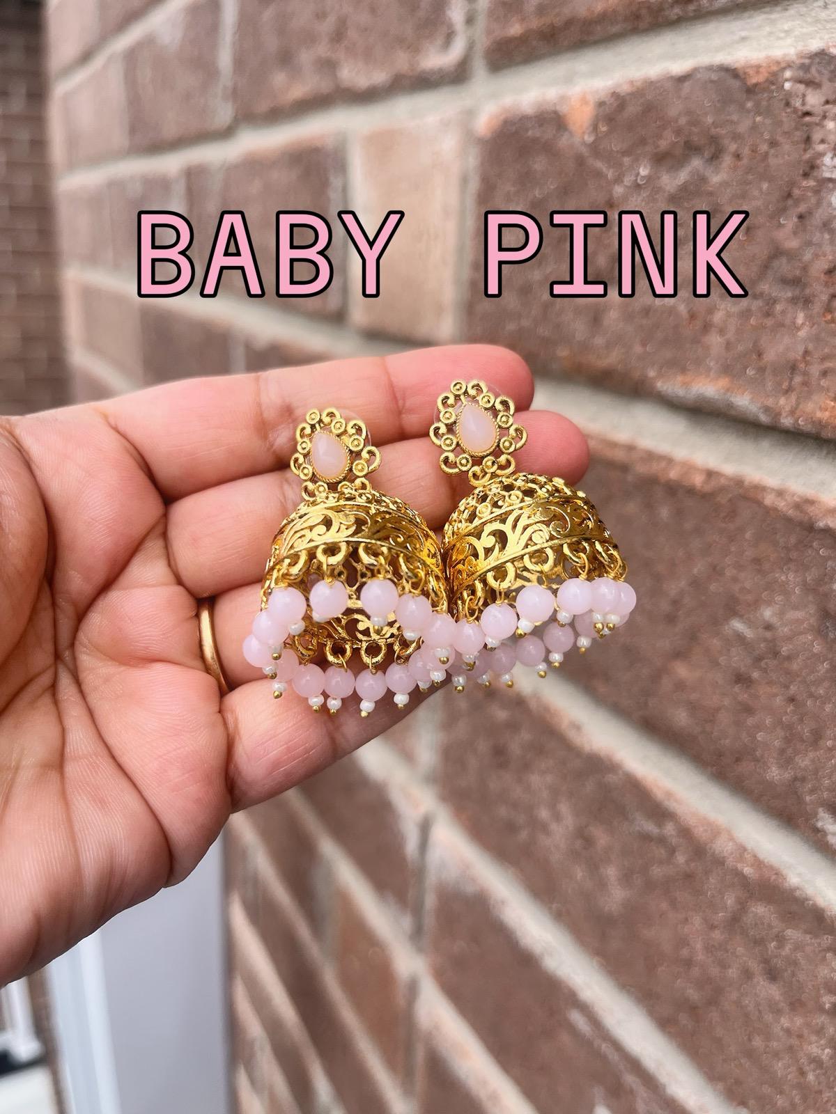 Multicolor Jhumka | Gold plated Jhumka | Pink Jhumka | Mint Jhumka | Peach Jhumka | Maroon Jhumka | Red Jhumka | Green Jhumka | Olive Jhumka