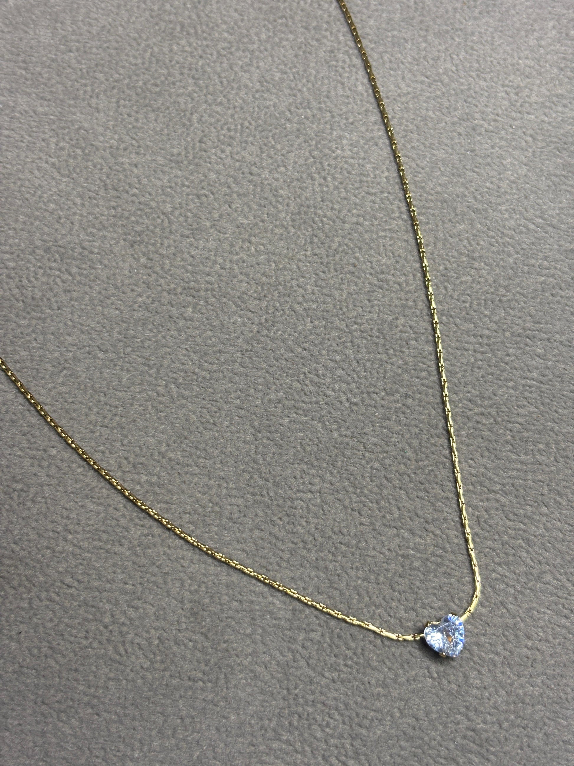 Gold-Plated Heart Pendant Necklace