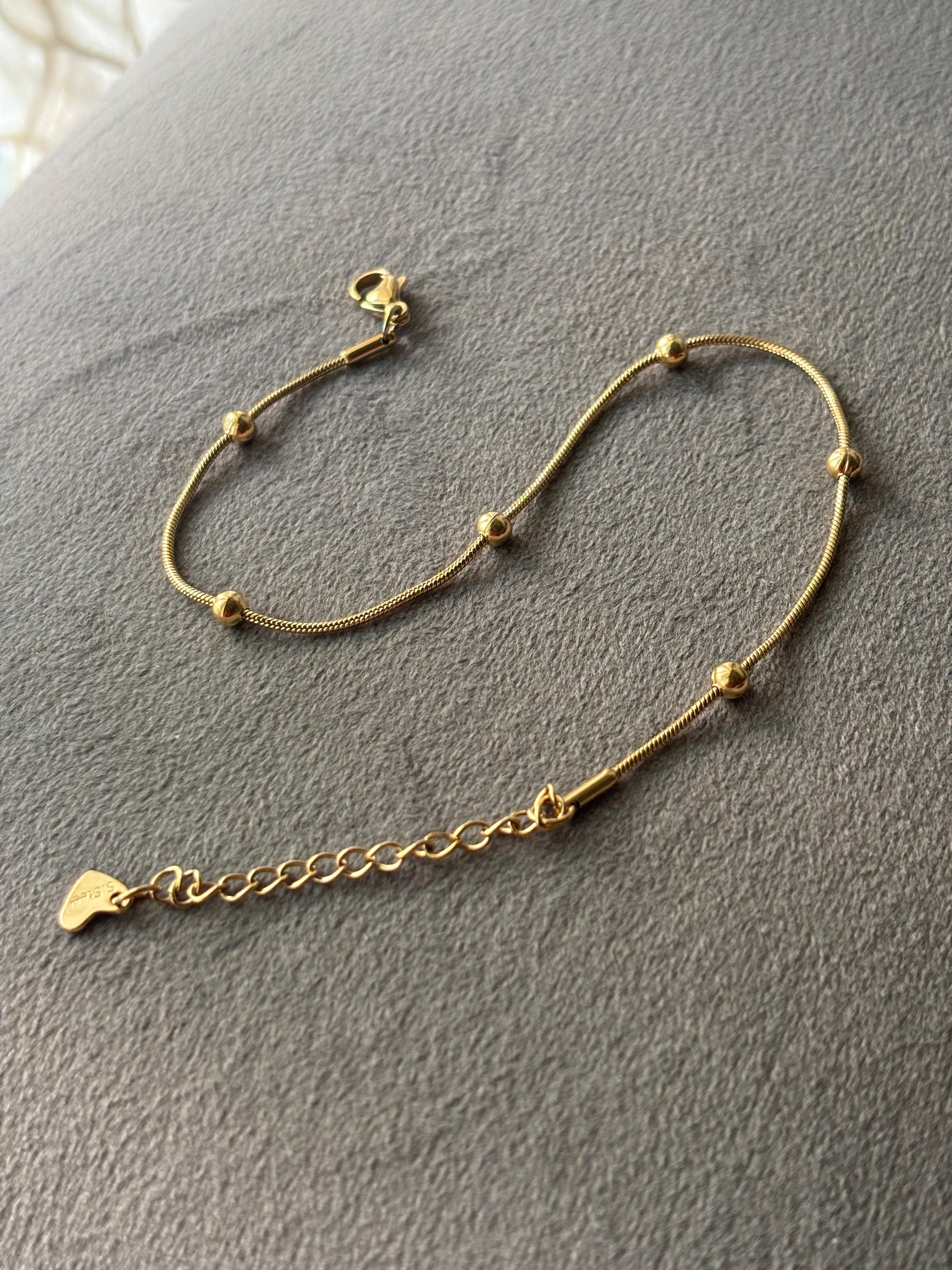 Solitaire Sparkle Anklet