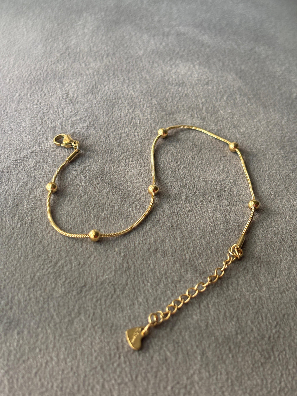 Solitaire Sparkle Anklet