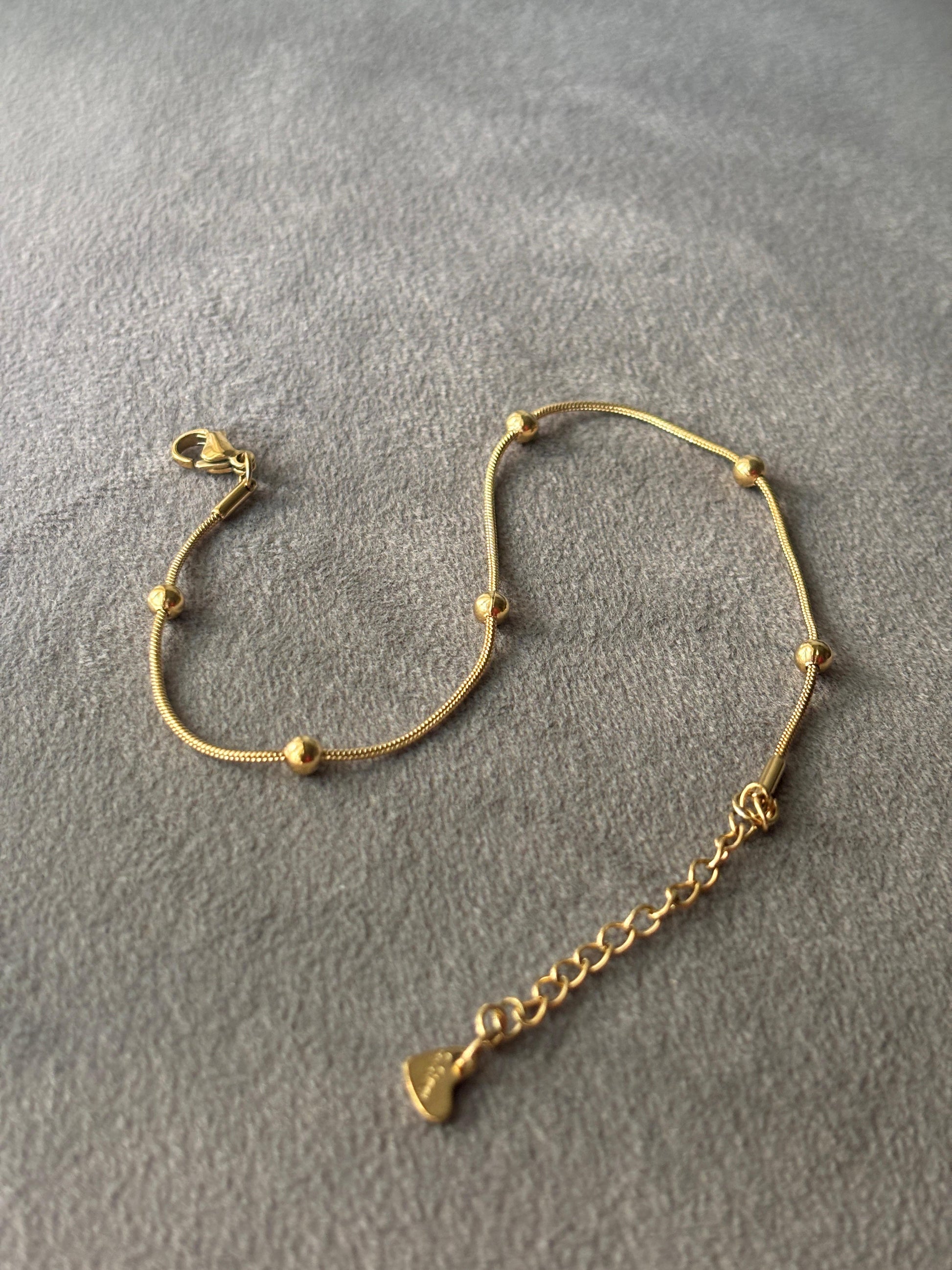 Solitaire Sparkle Anklet
