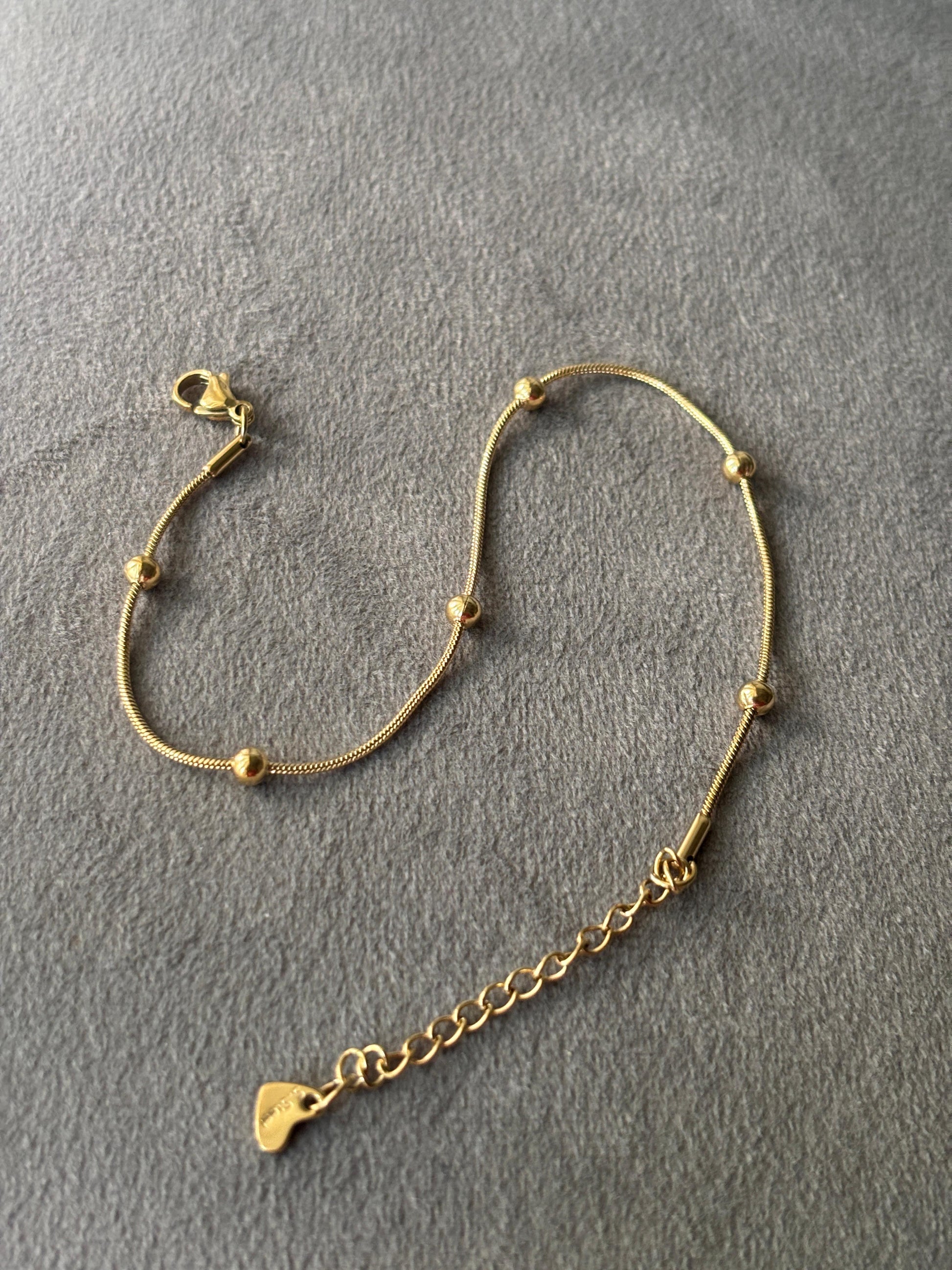 Solitaire Sparkle Anklet