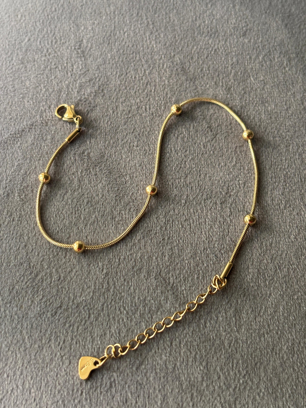 Solitaire Sparkle Anklet