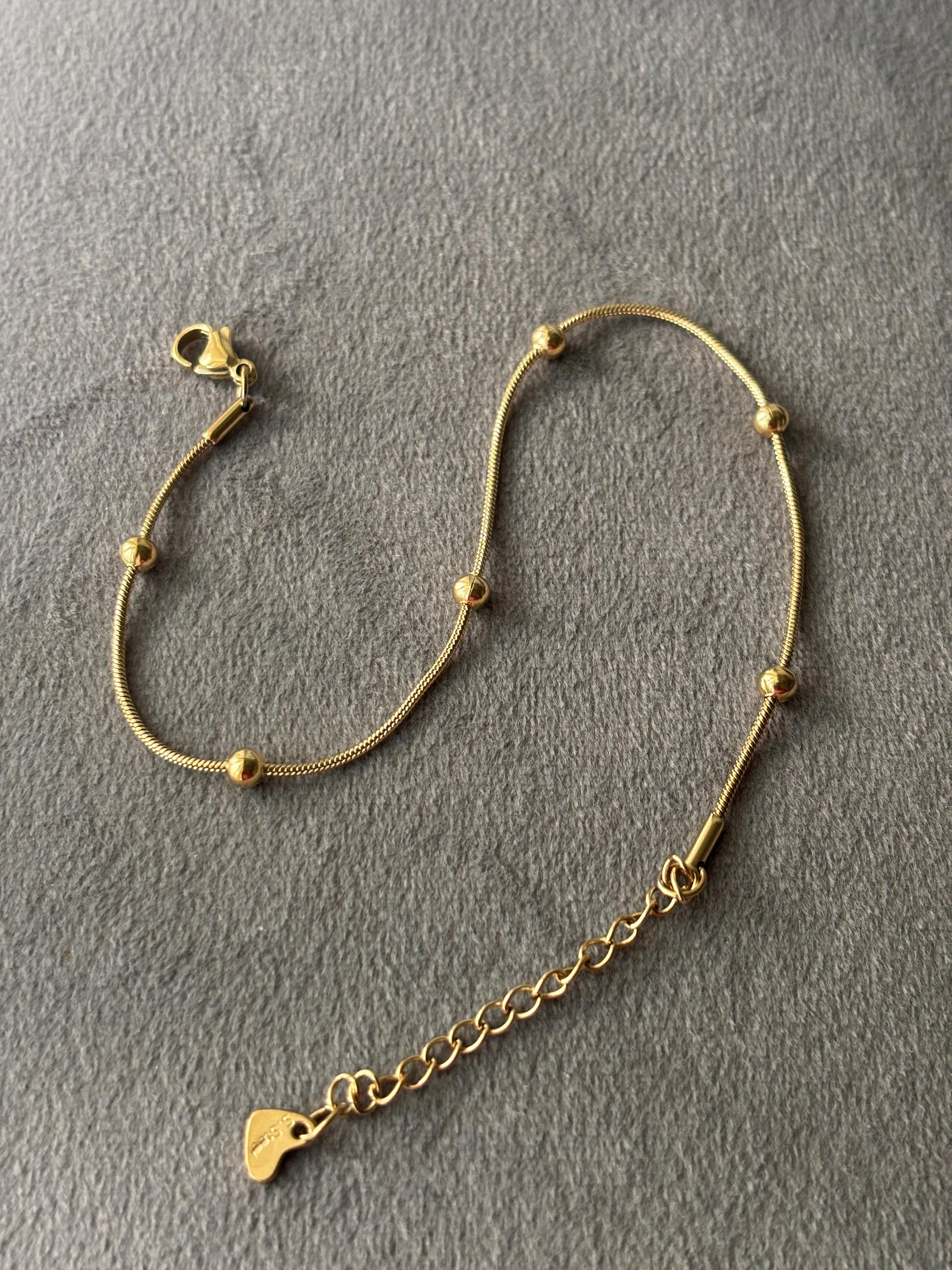 Solitaire Sparkle Anklet