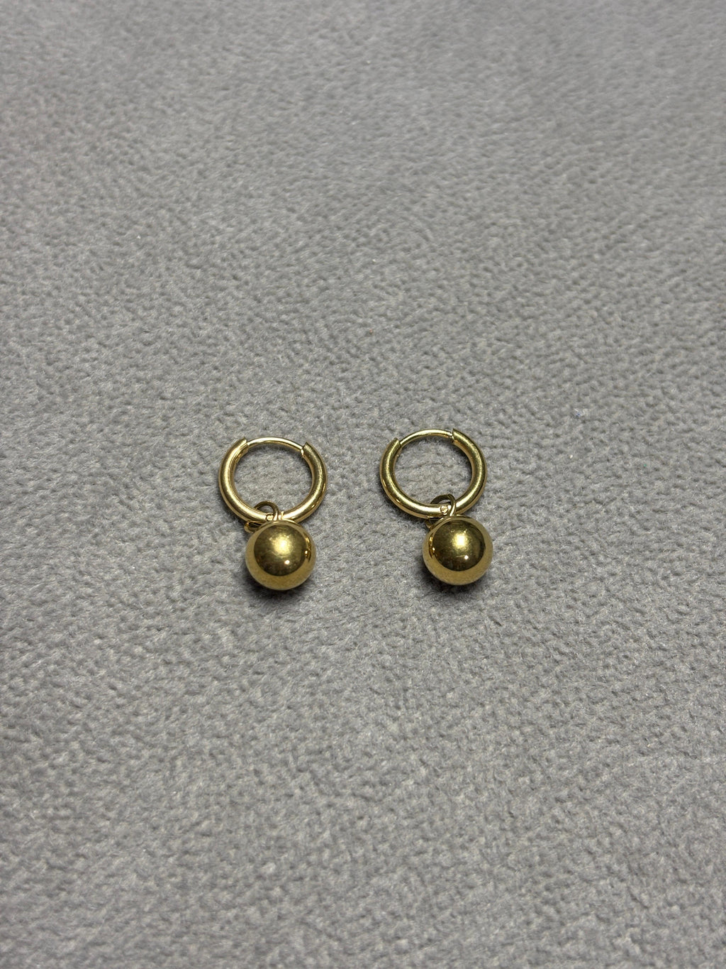 Golden Glow Orb Hoop Earrings – Gold Plated Everyday Luxe