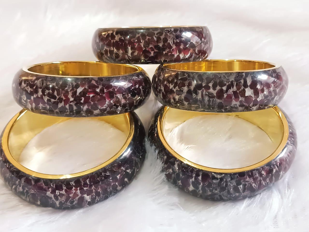 Royal Garnet Essence Bangles