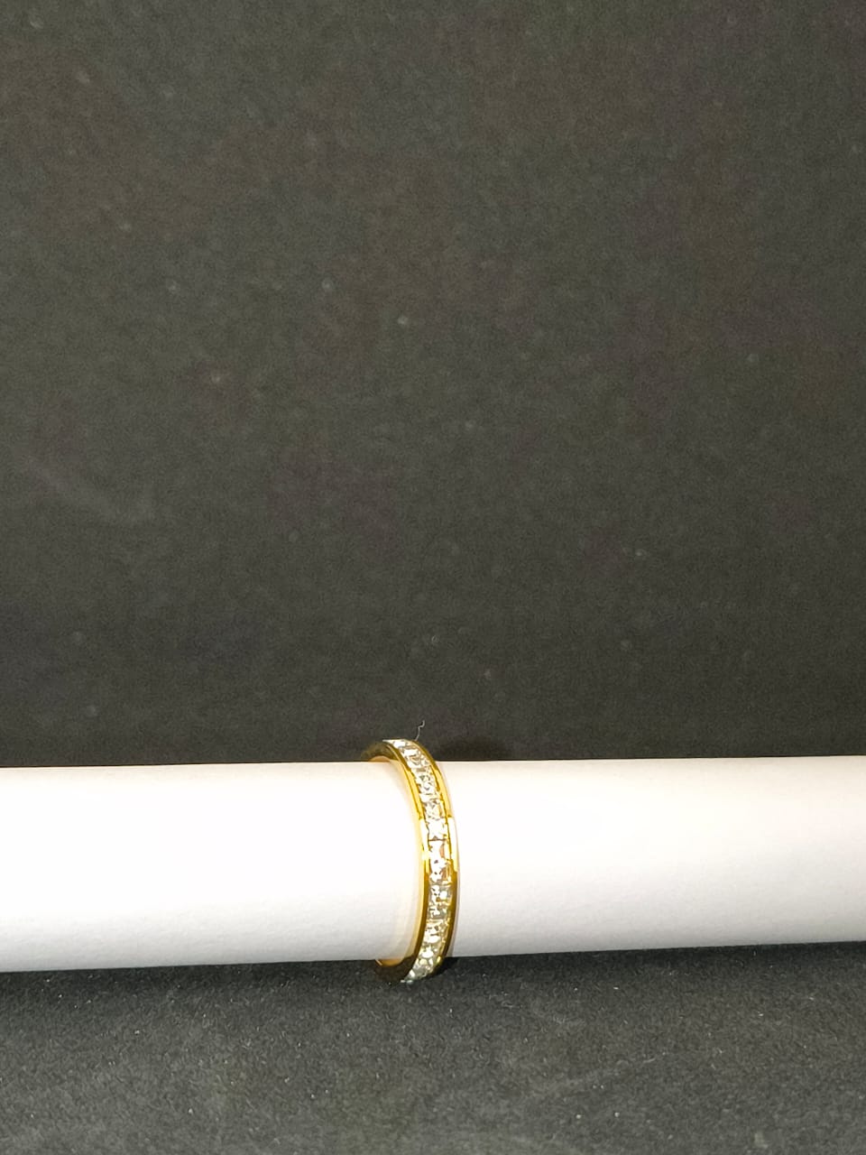“Radiant Eternity Gold Ring