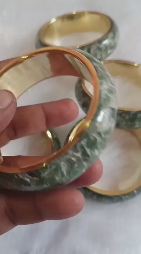 Celestial Flow Fluorite Bangles