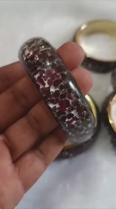 Royal Garnet Essence Bangles
