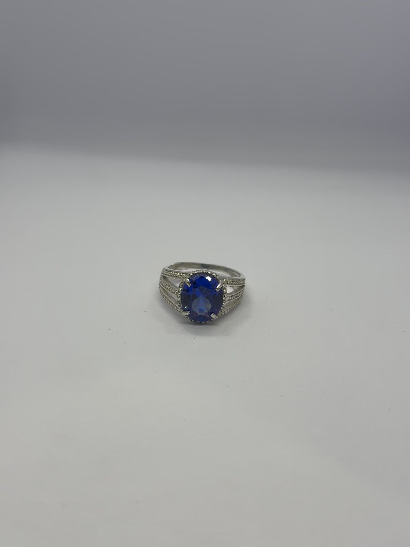 Sapphire Radiance Ring